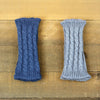 Alpaca Wrist Warmers Cabled - Choice Alpaca Products-02100W_SteelBlue
