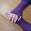 Alpaca Wrist Warmers Eyelet - Choice Alpaca Products-Eyelet-Mulberry