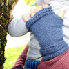 Alpaca Wrist Warmers Eyelet - Choice Alpaca Products-Eyelet-SteelBlue