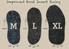 American Fiber Pool Alpaca Foot Warmers - Shoe Inserts - Insoles Socks Medium 