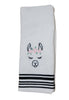 Blissful Alpaca Kitchen Towels - Choice Alpaca Products-pjtowelwhiteblack