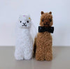 Bride and Groom Alpacadorable Hand Made Baby Alpaca Ornaments - Choice Alpaca Products-AK_ornament-brideandgroom-5in