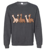 Curious Alpacas Gildan Crewneck Sweatshirt Shirts & Tops Dark Heather S 