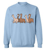 Curious Alpacas Gildan Crewneck Sweatshirt Shirts & Tops Light Blue S 