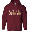 Curious Alpacas Gildan Heavy Blend Hoodie Shirts & Tops Garnet S 
