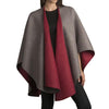 Double Face Alpaca Ruana - Choice Alpaca Products-O-S12973-4