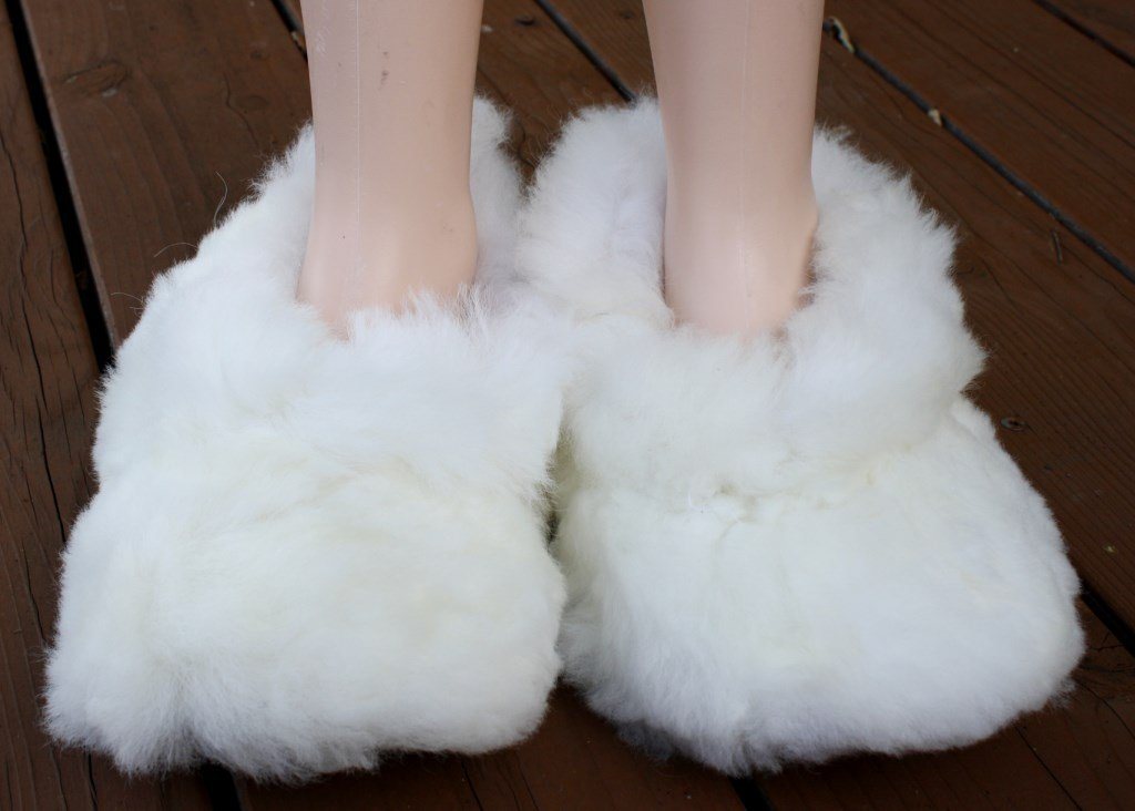 Fluffy Furry Fuzzy Alpaca Slippers Socks 36 - Women Size 6, Men Size 4 1/2, International 36 