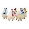 Fur Alpaca Toy Figure with Pom-Poms Toy 