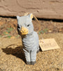 Hand-Carved Wooden Alpaca Ornaments Toys Grey-1 ornament 