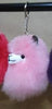 Happy Alpaca Face Keychain - Choice Alpaca Products-HappyAlpacaFaceKeychain-pink