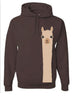 Hooded Sweatshirt: Alpaca Watching - Choice Alpaca Products-alpwatchHoodedSweat-sm