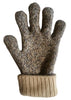 Iditarod 100% Alpaca Double-Thick Reversible Gloves Gloves BrownPebble Melange/Beige Medium 