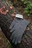 Iditarod 100% Alpaca Double-Thick Reversible Gloves - Choice Alpaca Products-IditGloves_XSm_Black_MedGrey