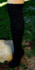 Knee-Hi Alpaca Socks Socks Large Black 