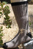 "OutdoorAdventure" Alpaca Socks - Made in the USA Socks OutdoorAdventure Small Cocoa Brown