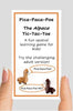 Pica Paca Poe - Alpaca Tic-Tac-Toe Game - Choice Alpaca Products-Pica-Paca-Poe-single-brown