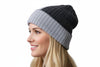 Reversible Cabled 100% Alpaca Knit Hat - Choice Alpaca Products-INCTRev-ChSlvr