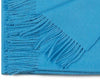 Solid Color Alpaca Throw Blankets Lagoon Blue 