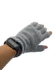 Solid Color Fingerless Alpaca Gloves - Choice Alpaca Products-Solid_fingerless-silvergrey