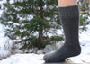 "Superwarm" Alpaca Socks - Made in the USA Socks Superwarm Small Grey