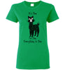 t-shirt: Alpaca I'm Fine Ladies Short-Sleeve Irish Green S 