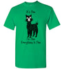 t-shirt: Alpaca I'm Fine Short-Sleeve Shirts & Tops Irish Green S 