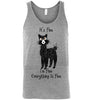t-shirt: Alpaca I'm Fine Unisex Tank - Choice Alpaca Products-TS.102489294