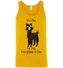 t-shirt: Alpaca I'm Fine Unisex Tank - Choice Alpaca Products-TS.102489304