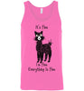 t-shirt: Alpaca I'm Fine Unisex Tank - Choice Alpaca Products-TS.102489309