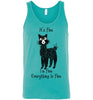 t-shirt: Alpaca I'm Fine Unisex Tank - Choice Alpaca Products-TS.102489314