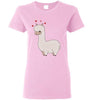t-shirt: Alpaca Love Gildan Ladies Short-Sleeve Light Pink S 