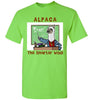 t-shirt: Alpaca The Smarter Wool Gildan Short-Sleeve Lime S 