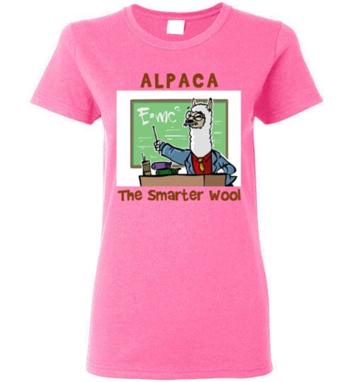 t-shirt: Alpaca The Smarter Wool Ladies Short-Sleeve - Choice Alpaca Products-TS.103593469