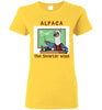 t-shirt: Alpaca The Smarter Wool Ladies Short-Sleeve - Choice Alpaca Products-TS.103593479