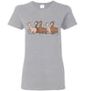 t-shirt: Curious Alpacas Gildan Ladies Short-Sleeve - Choice Alpaca Products-TS.102494139