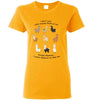 t-shirt: I Want Alpacas to Like Me Gildan Ladies Short-Sleve Gold S 
