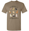 t-shirt: I Want Alpacas to Like Me Gildan Short-Sleve Brown Savana S 