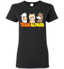 t-shirt: Team Alpaca Gildan Ladies Short-Sleeve FUN Black S 