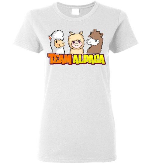 t-shirt: Team Alpaca Gildan Ladies Short-Sleeve - Choice Alpaca Products-TS.85670673