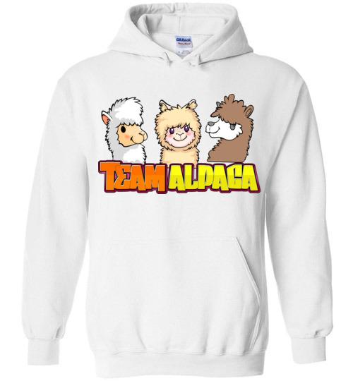 Team Alpaca Gildan Heavy Blend Hoodie FUN White S 