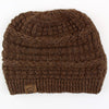 Textured Alpaca Slouch Beanie - Choice Alpaca Products-NEAFP-textured-brown