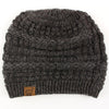 Textured Alpaca Slouch Beanie - Choice Alpaca Products-NEAFP-textured-grey