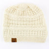 Textured Alpaca Slouch Beanie - Choice Alpaca Products-NEAFP-textured-white