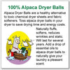 Wet Felted Alpaca Dryer Balls - Grey Aussie Home Goods Set of 3 balls 