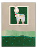 Whimsical Christmas Alpaca Pin Card - Choice Alpaca Products-whimsical_16-2331_Christmas_alpaca-green
