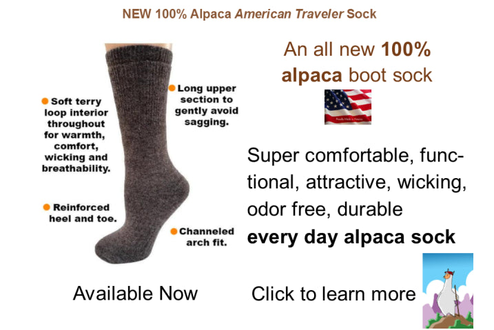 Made in the USA 100% Alpaca American Traveler